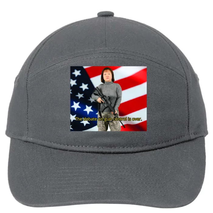 Lily Tang Williams The Debate On Gun Control Is Over 7-Panel Snapback Hat