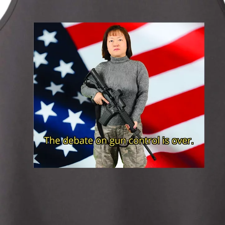 Lily Tang Williams The Debate On Gun Control Is Over Performance Tank