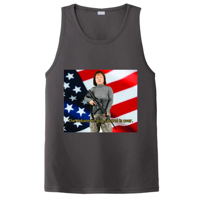 Lily Tang Williams The Debate On Gun Control Is Over Performance Tank