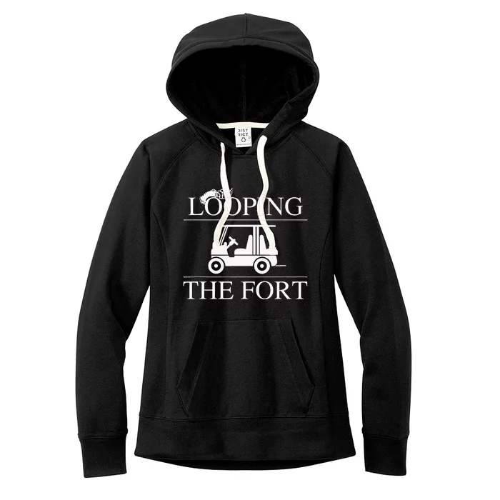 Looping The Wilderness Campground Fort Camping Life Women's Fleece Hoodie