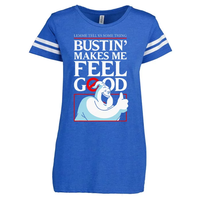 Lemme Tell Ya Something Bustin Makes Me Feel Good Enza Ladies Jersey Football T-Shirt