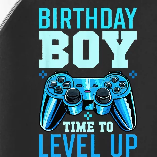 Level Up Birthday Matching Gamer Party Classic Fit Black Toddler Fine Jersey T-Shirt