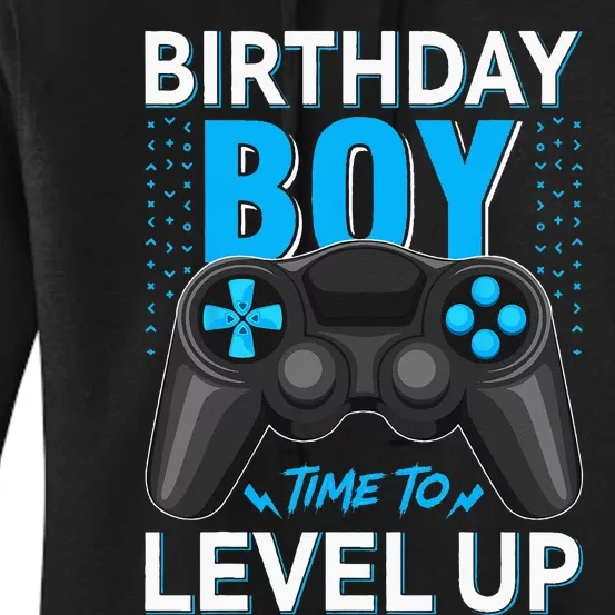 Level Up Birthday Gamer Party Video Game Gift Women's Pullover Hoodie