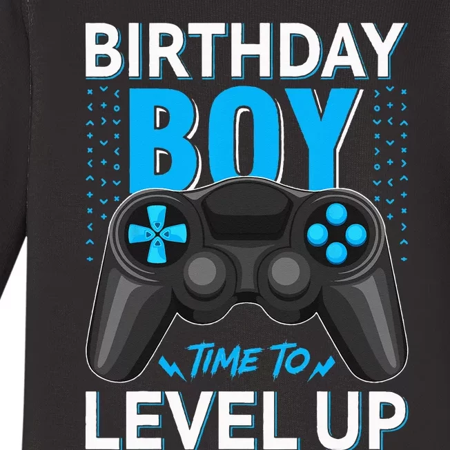 Level Up Birthday Gamer Party Video Game Gift Baby Long Sleeve Bodysuit