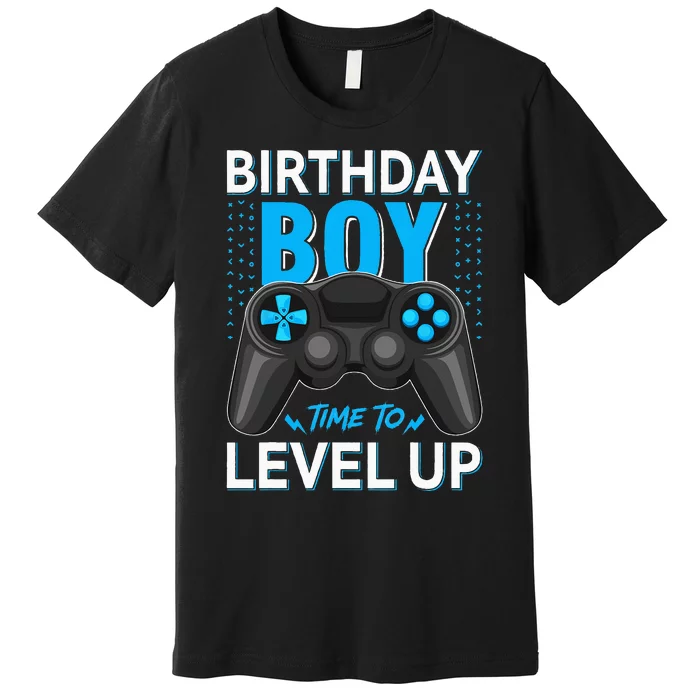 Level Up Birthday Gamer Party Video Game Gift Premium T-Shirt