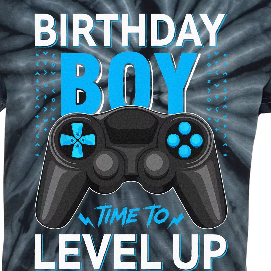 Level Up Birthday Gamer Party Video Game Gift Kids Tie-Dye T-Shirt