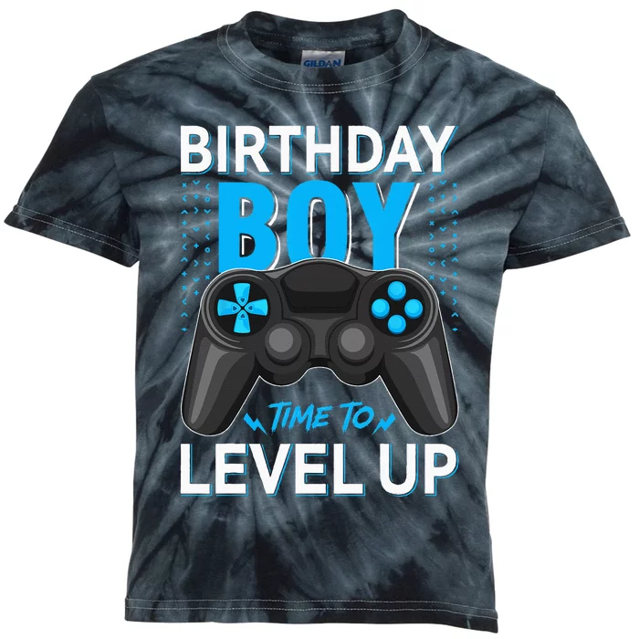 Level Up Birthday Gamer Party Video Game Gift Kids Tie-Dye T-Shirt