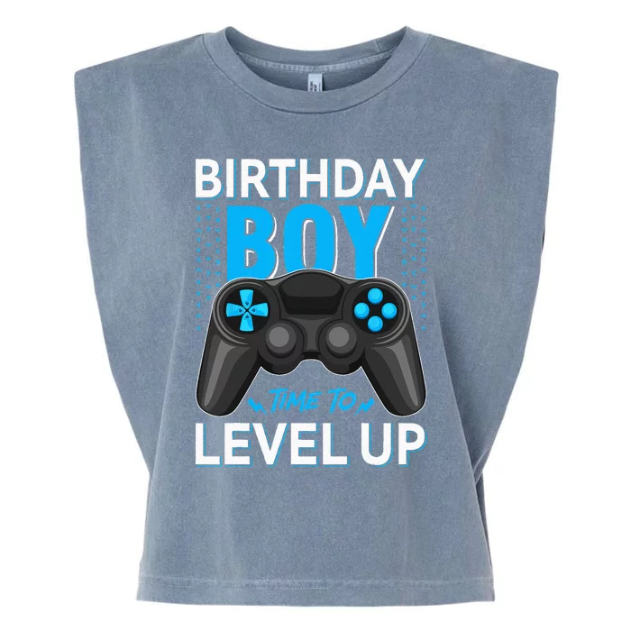 Level Up Birthday Gamer Party Video Game Gift Garment-Dyed Women's Muscle Tee