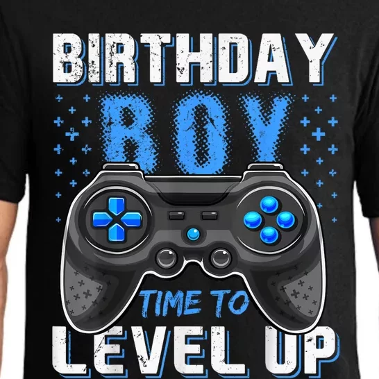 Level Up Birthday Gamer Gift Classic Fit Short Sleeve Black Pajama Set