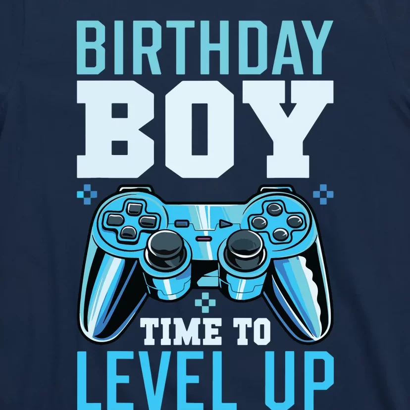 Level Up Birthday Boy Matching Gamer Party Classic Fit Black T-Shirt