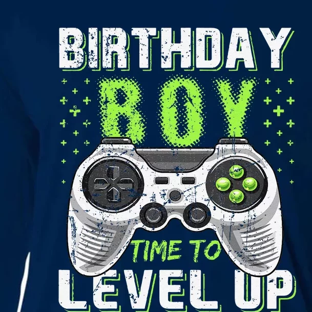 Level Up Birthday Boy Video Game Classic Fit Black Party Gift Cooling Performance Long Sleeve Crew