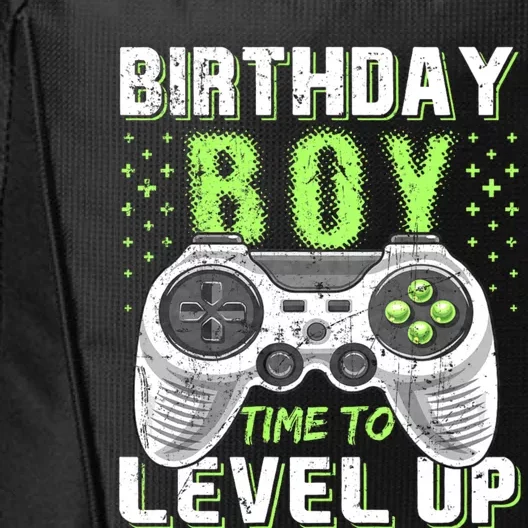 Level Up Birthday Boy Video Game City Backpack