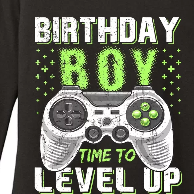 Level Up Birthday Boy Video Game Womens CVC Long Sleeve Shirt