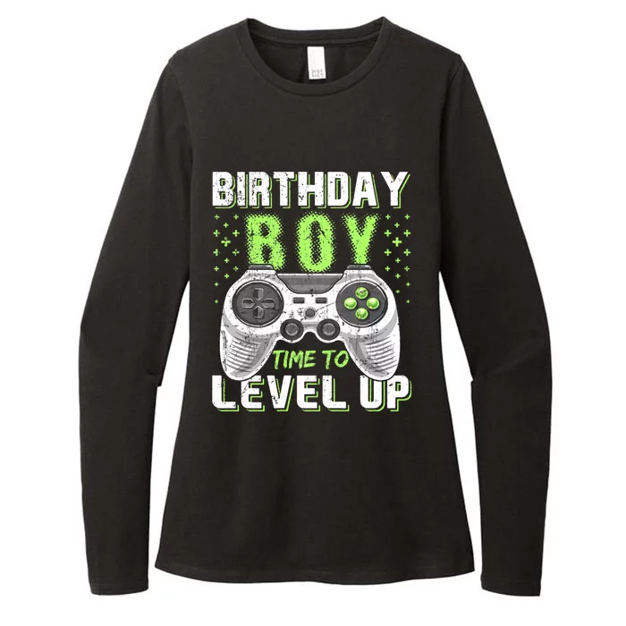 Level Up Birthday Boy Video Game Womens CVC Long Sleeve Shirt