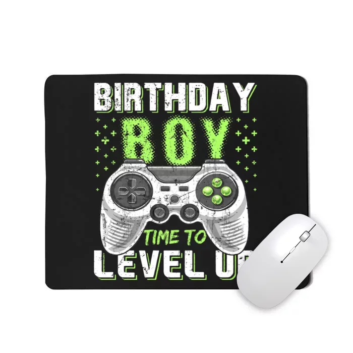 Level Up Birthday Boy Video Game Mousepad