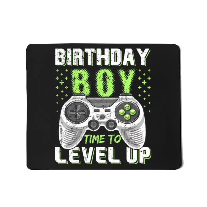 Level Up Birthday Boy Video Game Mousepad