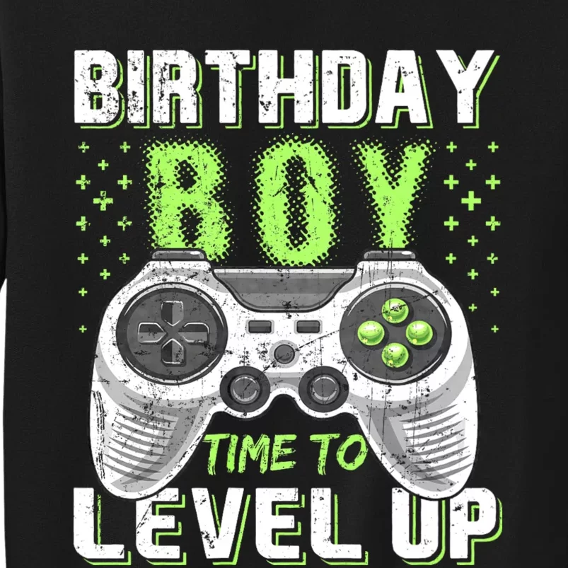 Level Up Birthday Boy Video Game Tall Sweatshirt