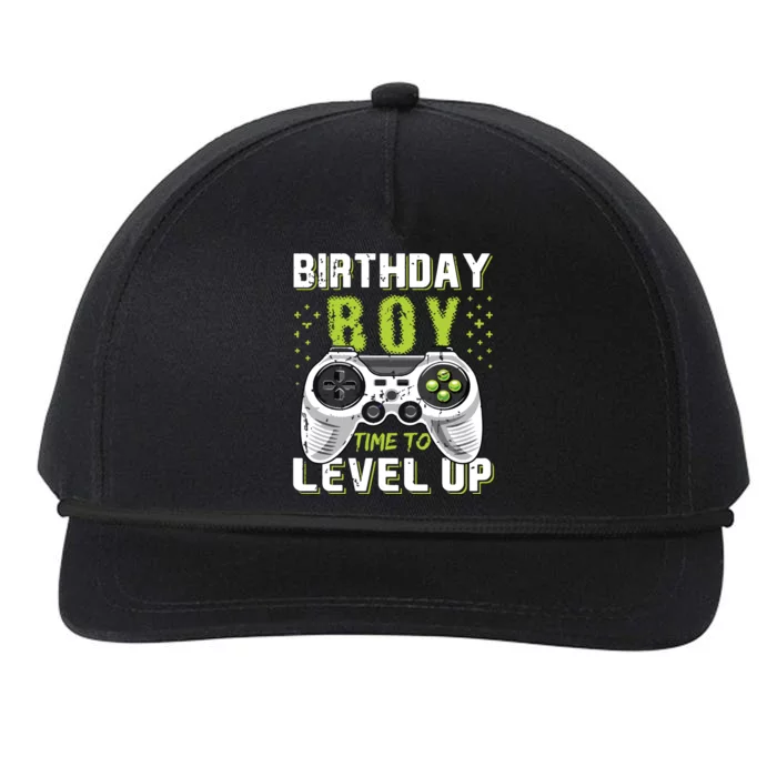 Level Up Birthday Boy Video Game Snapback Five-Panel Rope Hat