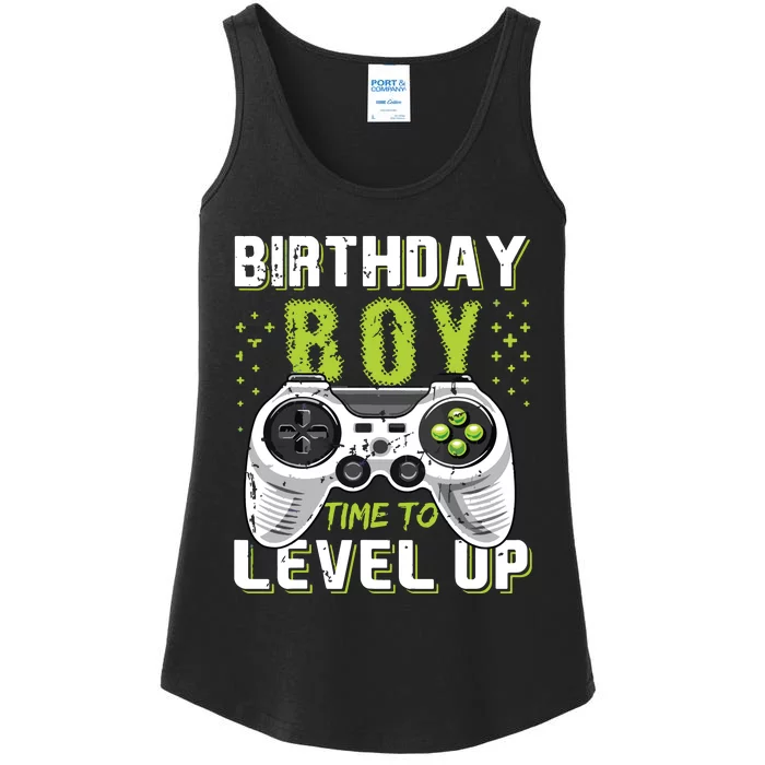 Level Up Birthday Boy Video Game Ladies Essential Tank