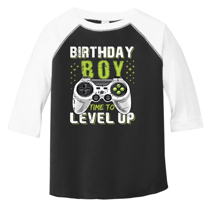 Level Up Birthday Boy Video Game Toddler Fine Jersey T-Shirt