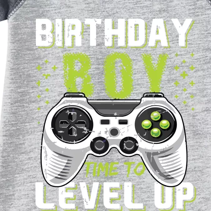 Level Up Birthday Boy Video Game Infant Baby Jersey Bodysuit