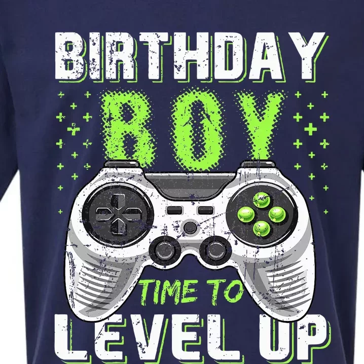 Level Up Birthday Video Game Black Party Gift Sueded Cloud Jersey T-Shirt