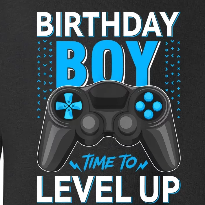 Level Up Birthday Boy Gamer Kids Party Video Game Gift Toddler Sweatshirt