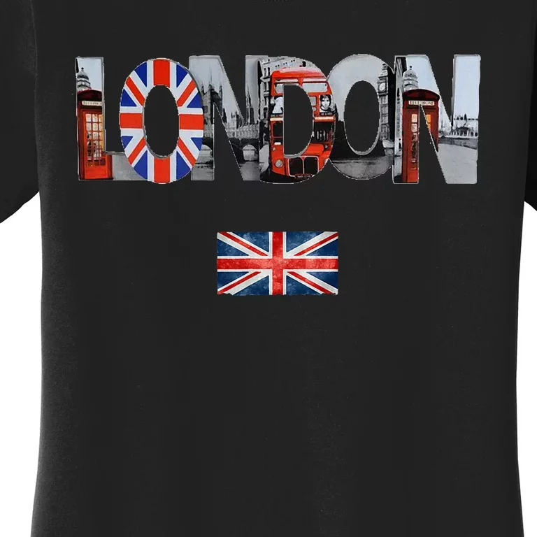 London Uk British Flag England Great Britain Women's T-Shirt