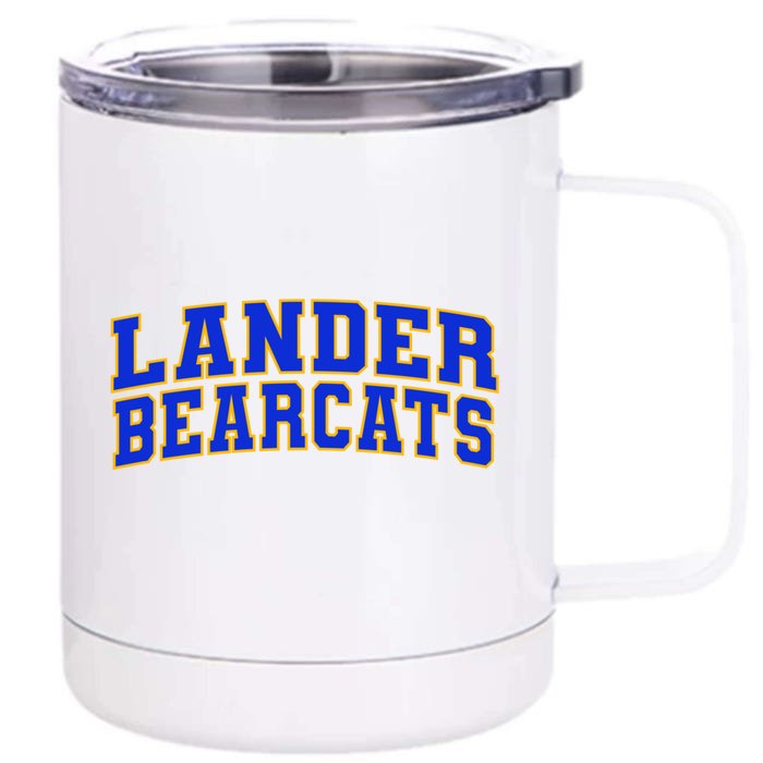 Lander University Bearcats Front & Back 12oz Stainless Steel Tumbler Cup