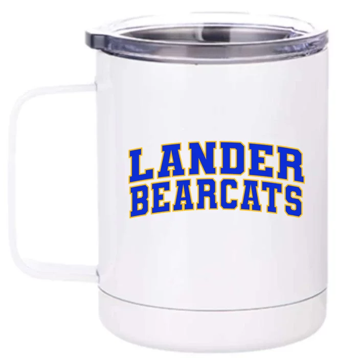 Lander University Bearcats Front & Back 12oz Stainless Steel Tumbler Cup