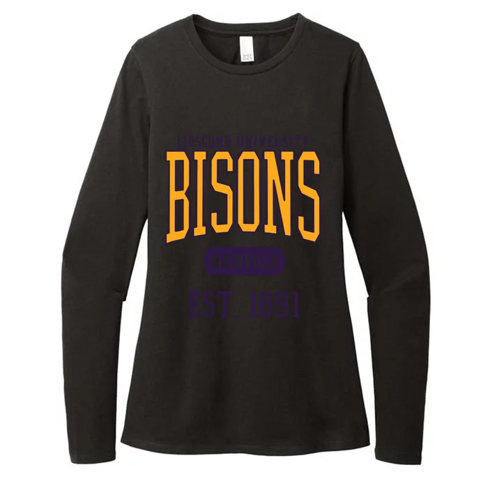 Lipscomb University Bison Est Date Womens CVC Long Sleeve Shirt