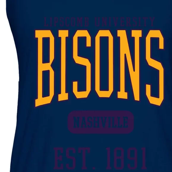 Lipscomb University Bison Est Date Ladies Essential Flowy Tank