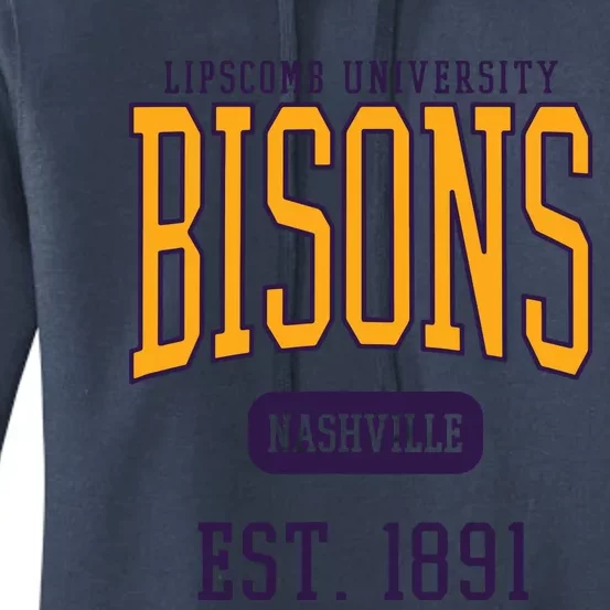 Lipscomb University Bison Est Date Women's Pullover Hoodie