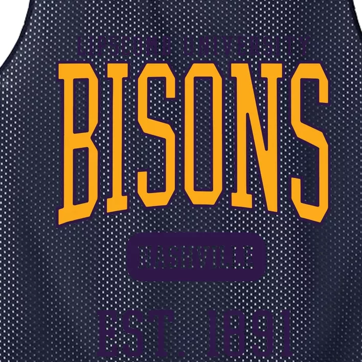 Lipscomb University Bison Est Date Mesh Reversible Basketball Jersey Tank