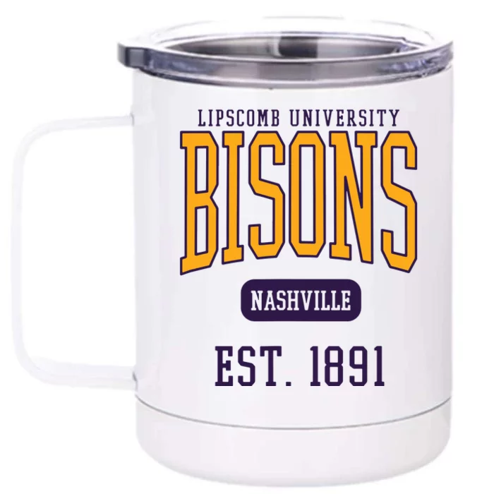 Lipscomb University Bison Est Date Front & Back 12oz Stainless Steel Tumbler Cup