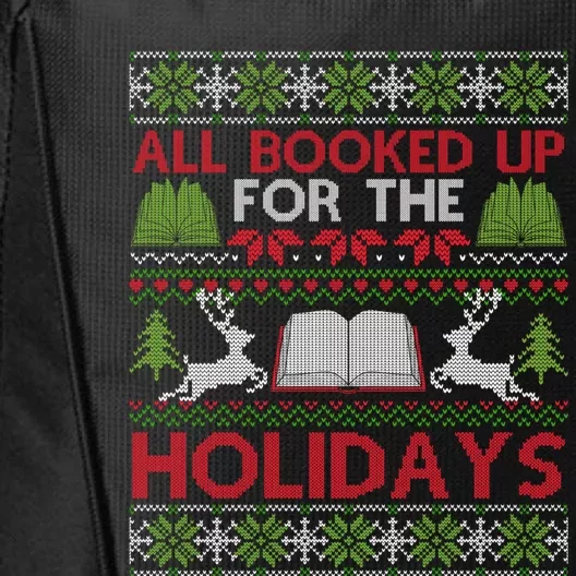 Librarian Ugly Christmas Great Gift Book Lover Ugly Xmas Sweater Gift City Backpack