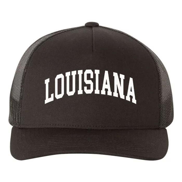 Louisiana Us College Font Proud American Usa States Yupoong Adult 5-Panel Trucker Hat