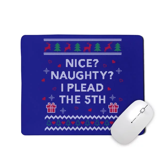 Lawyer Ugly Christmas Plead The 5th Law Student Attorney Funny Gift Mousepad