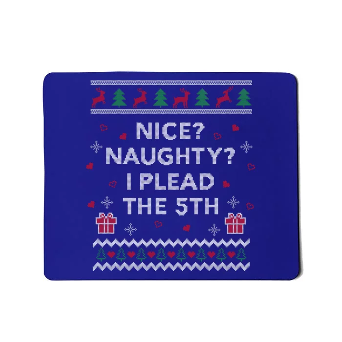 Lawyer Ugly Christmas Plead The 5th Law Student Attorney Funny Gift Mousepad