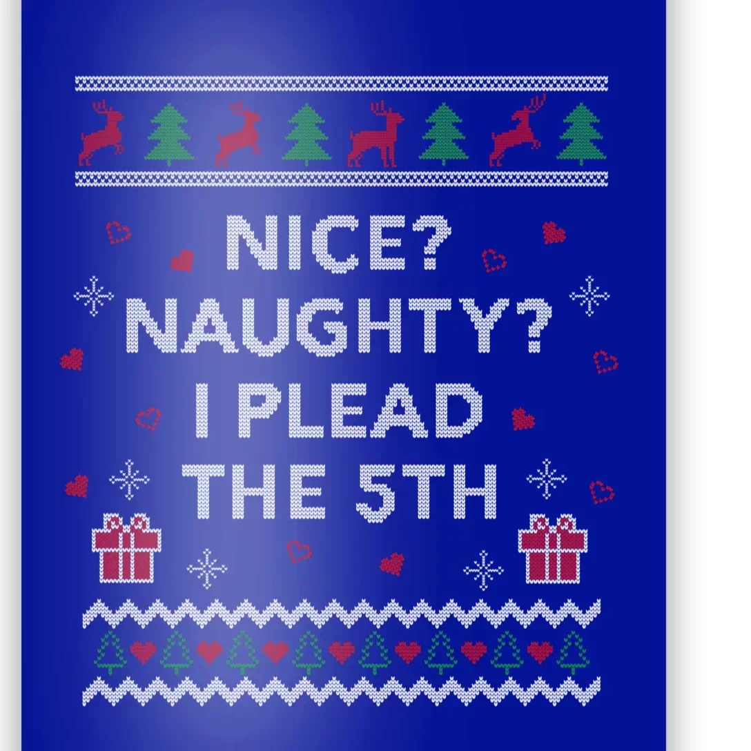 Lawyer Ugly Christmas Plead The 5th Law Student Attorney Funny Gift Poster