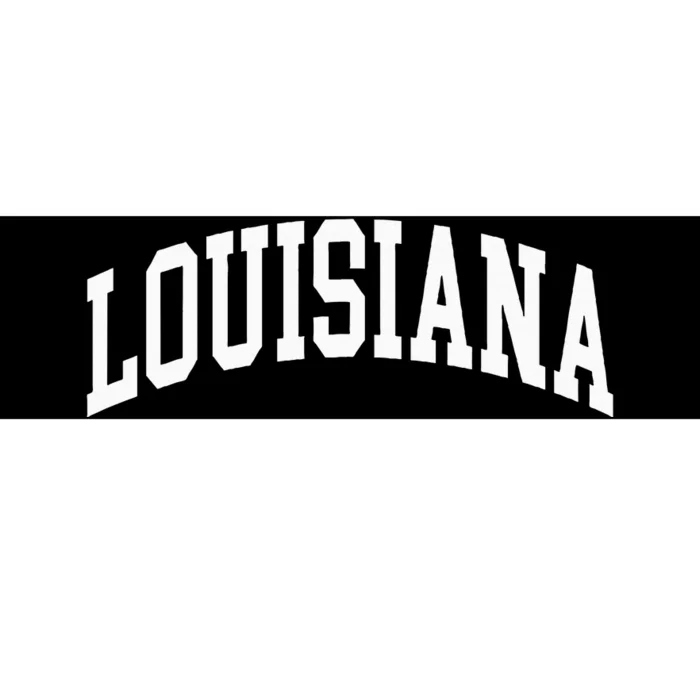 Louisiana Us College Font Proud American Usa States Bumper Sticker