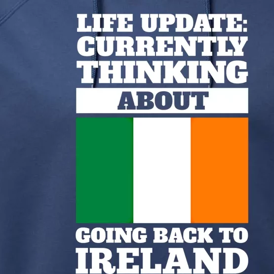 Life Update: Currently Thinking Ireland Irish Roots Cute Gift Performance Fleece Hoodie