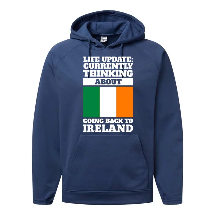 Life Update: Currently Thinking Ireland Irish Roots Cute Gift Performance Fleece Hoodie