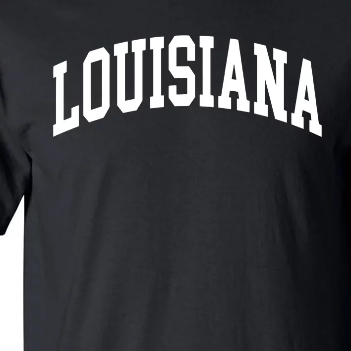 Louisiana Us College Font Proud American Usa States Tall T-Shirt