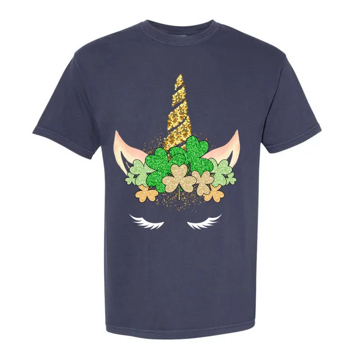 Lucky Unicorn Cute St Patrick's Day Garment-Dyed Heavyweight T-Shirt