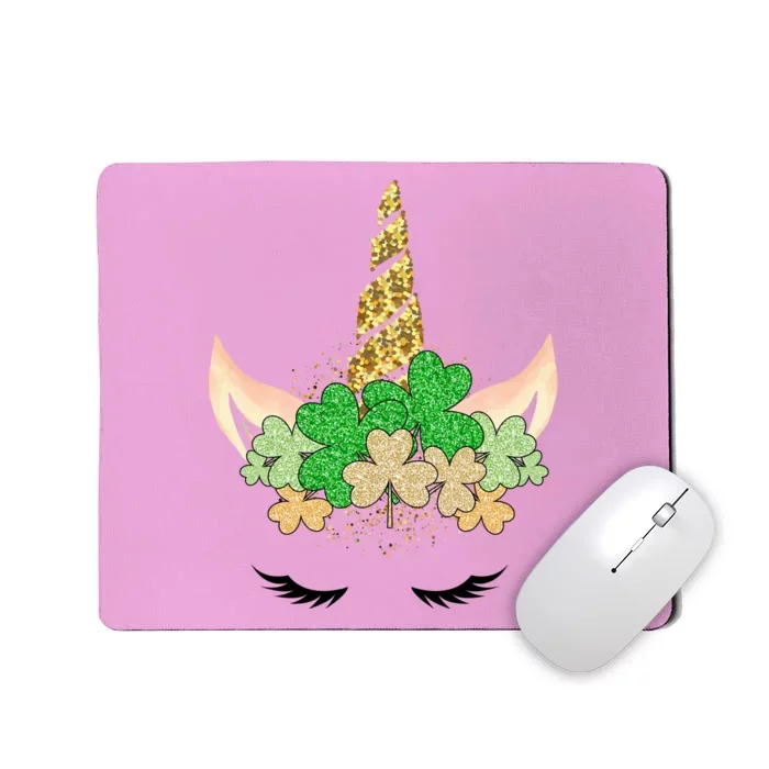 Lucky Unicorn Cute St Patrick's Day Mousepad