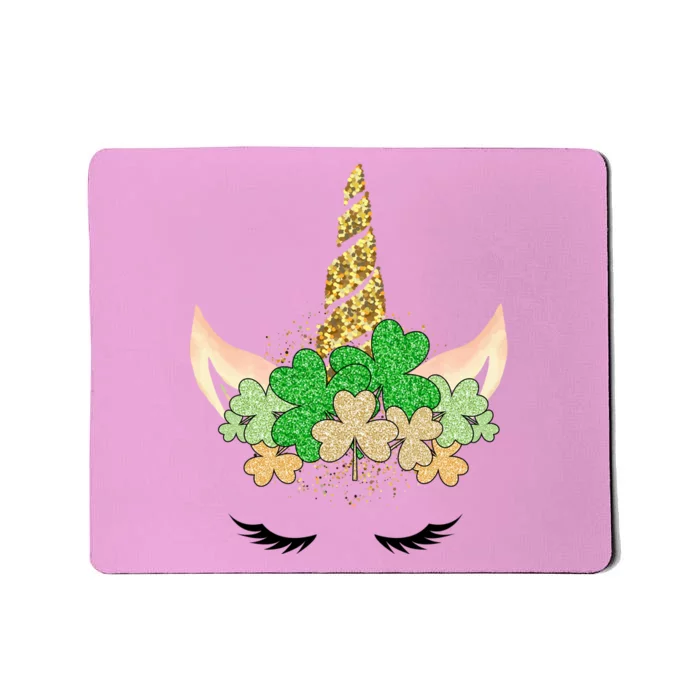 Lucky Unicorn Cute St Patrick's Day Mousepad