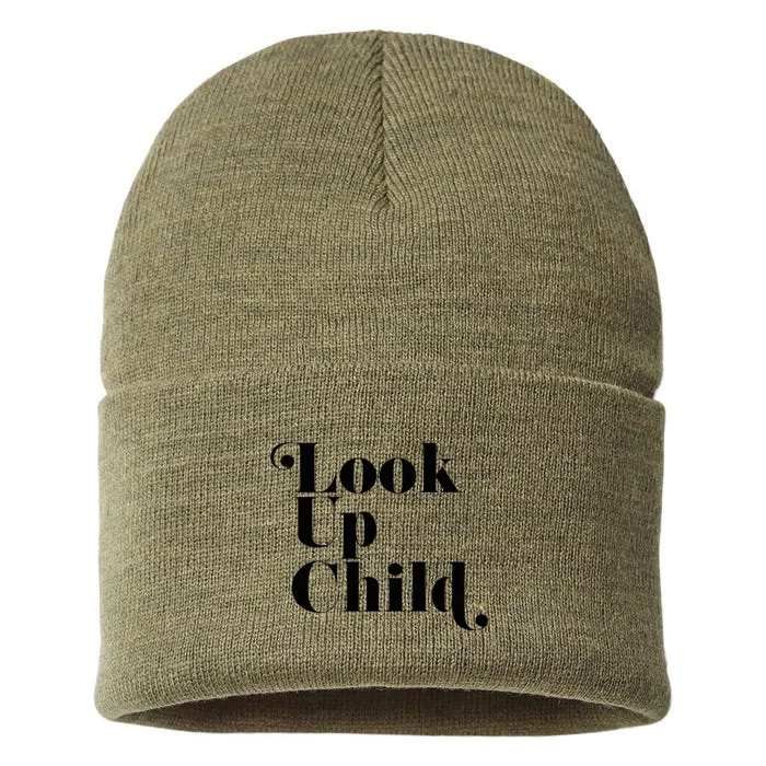 Look Up Child Christian Worship Merch Sustainable Knit Beanie