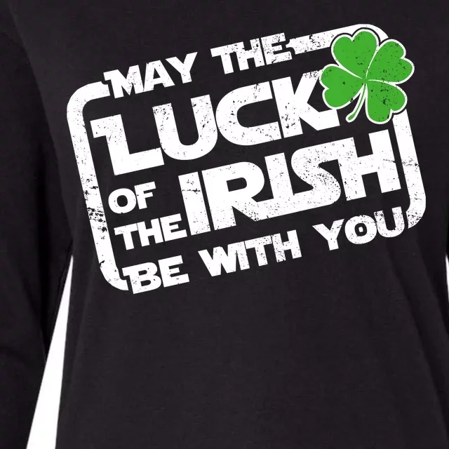 Luck Of The Irish Funny St. Patrick's Day Womens Cotton Relaxed Long Sleeve T-Shirt