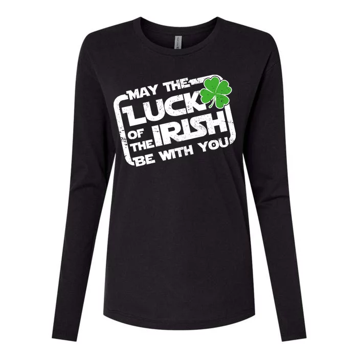 Luck Of The Irish Funny St. Patrick's Day Womens Cotton Relaxed Long Sleeve T-Shirt